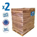 Briquetas de madera WOODSTOCK – 2 palés (104 paquetes de 5 briquetas)