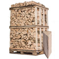 Leña 33 cm – Mezcla de maderas duras – Palé 2 m³ (ca. 3 estéreos) – Leña seca para chimenea