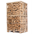 Leña 40 cm – Mezcla de maderas duras – Palé 2 m³ (ca. 3 estéreos) – Leña seca para chimenea